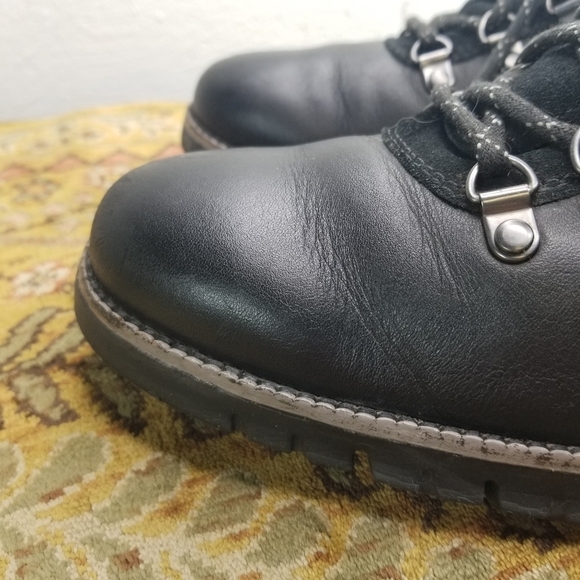 Cole Haan Zero Grande black leather water resistant hiking boots main image 9